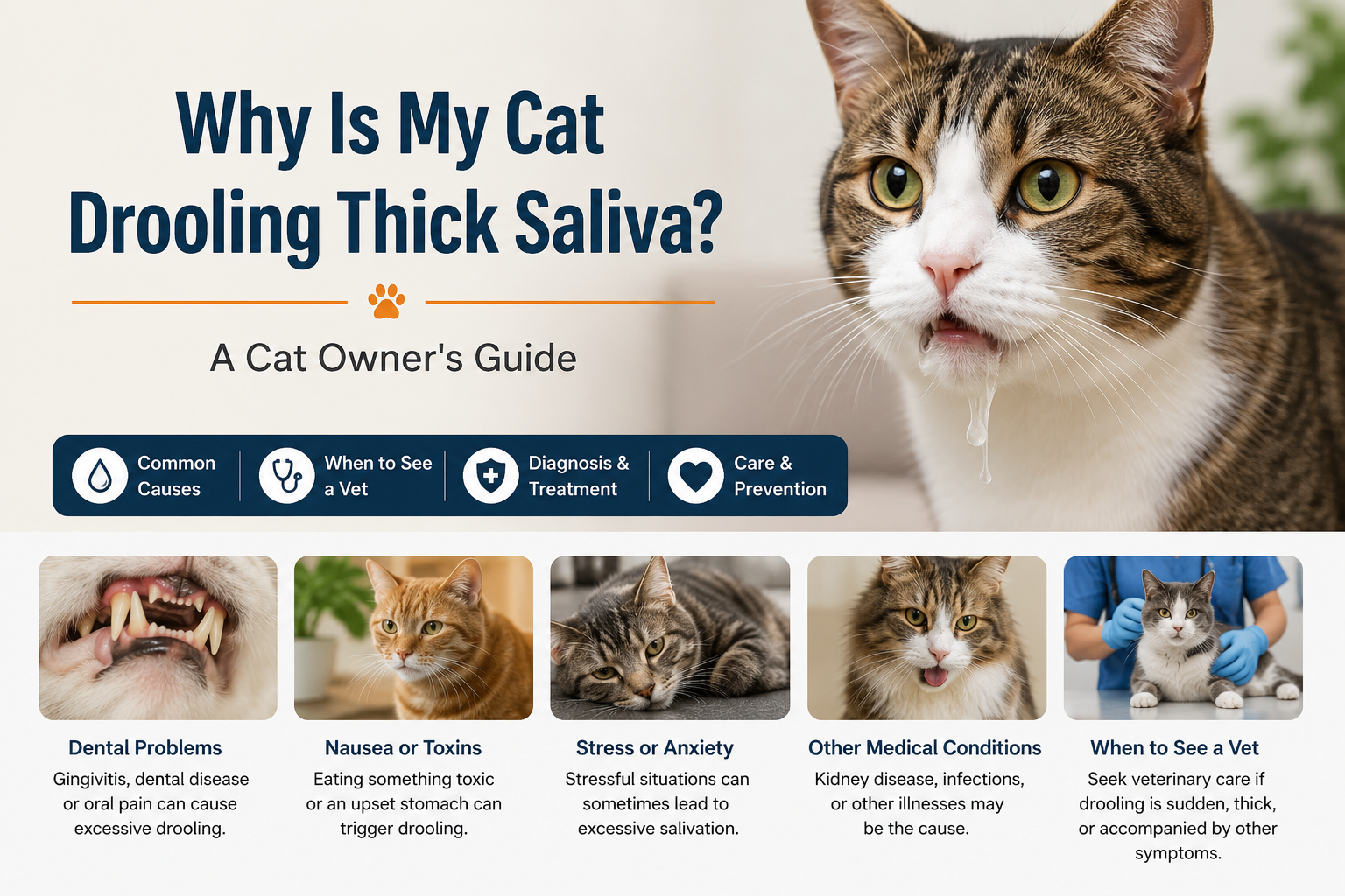 Why Is My Cat Drooling Thick Saliva? A Cat Owner’s Guide