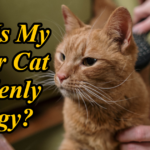 Senior cat clinging to owner, seeking closeness and comfort
